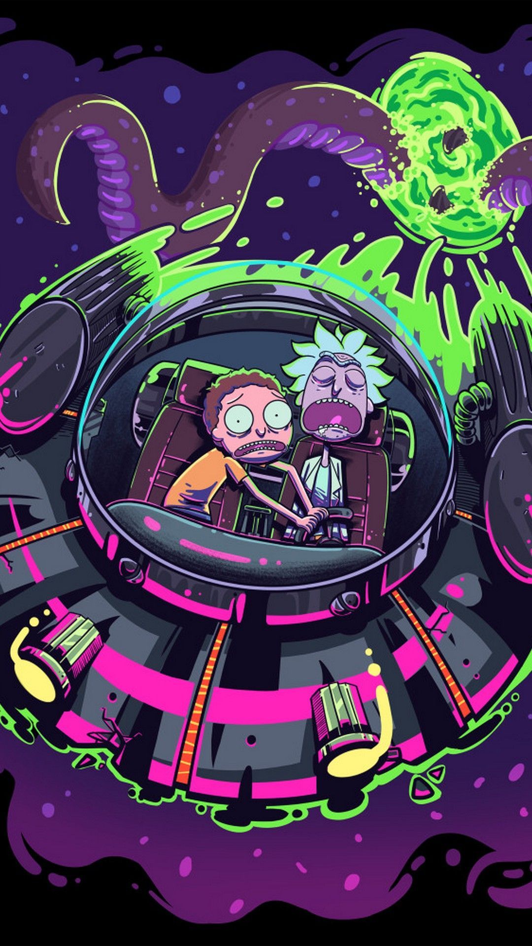 HD Rick Sanchez Wallpaper - Vibrant Rick and Morty Art by patrika