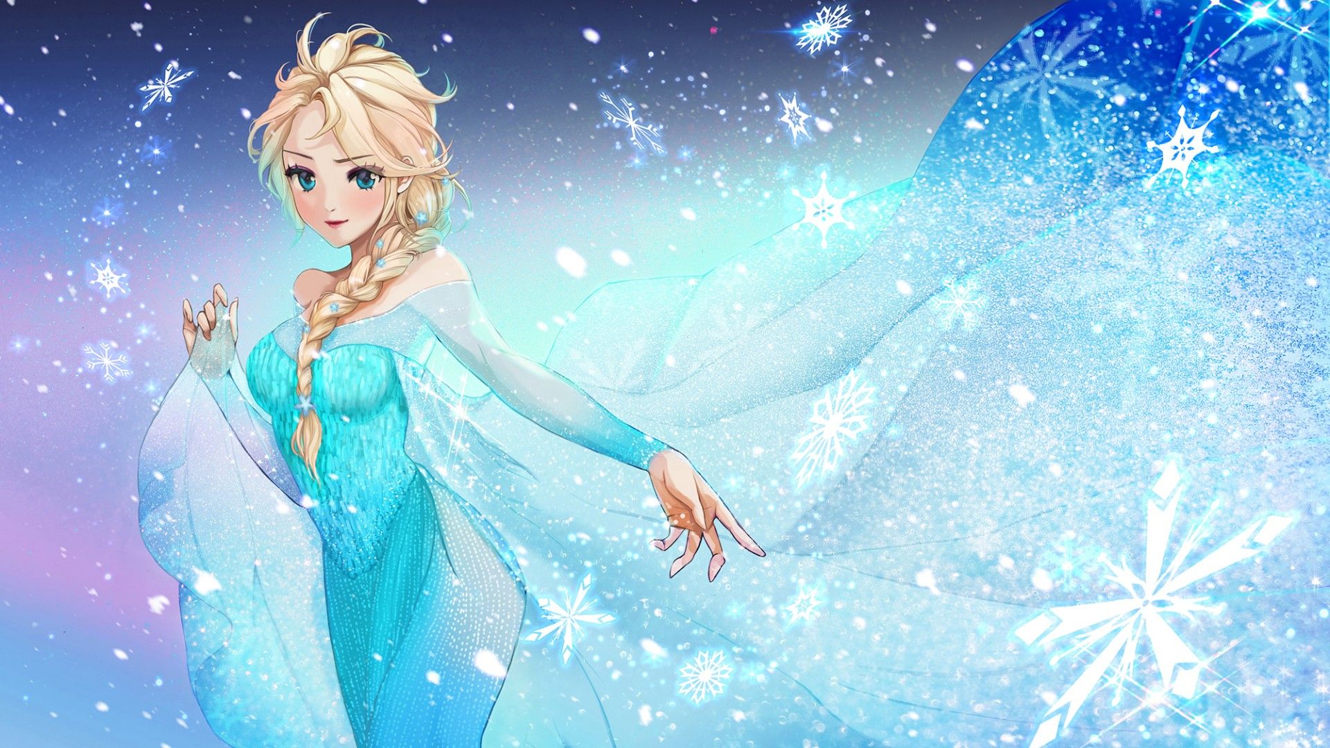 Elsa Anime Wallpapers 4k Hd Elsa Anime Backgrounds On Wallpaperbat 