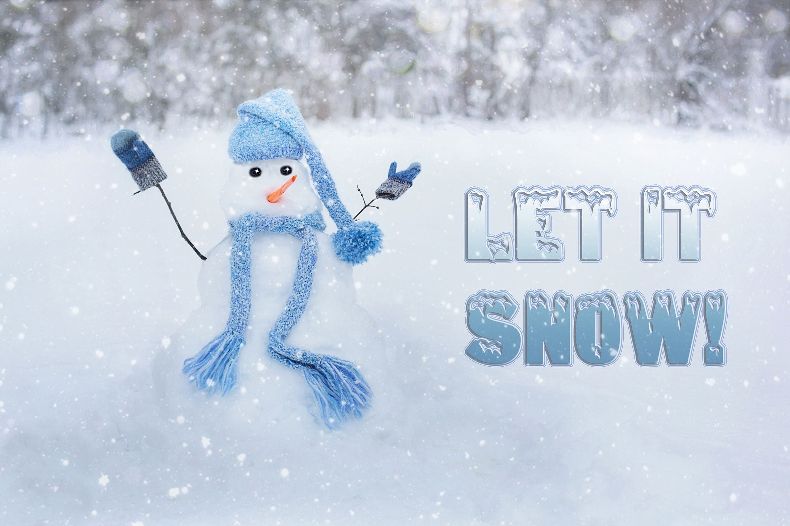 Let It Snow Snowman Desktop Wallpapers - 4k, HD Let It Snow Snowman ...