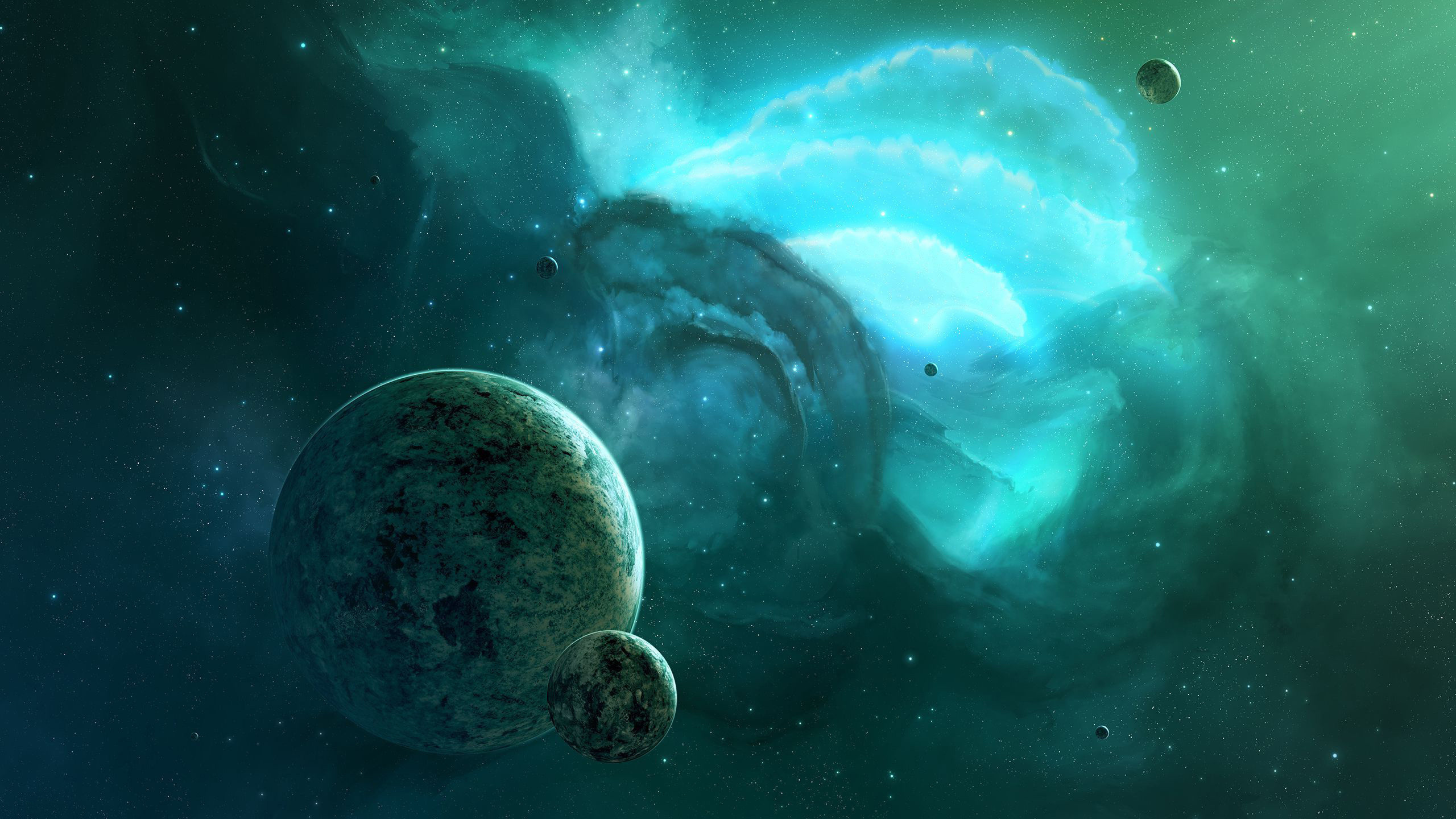 Space Ocean Wallpaper 4k 9272