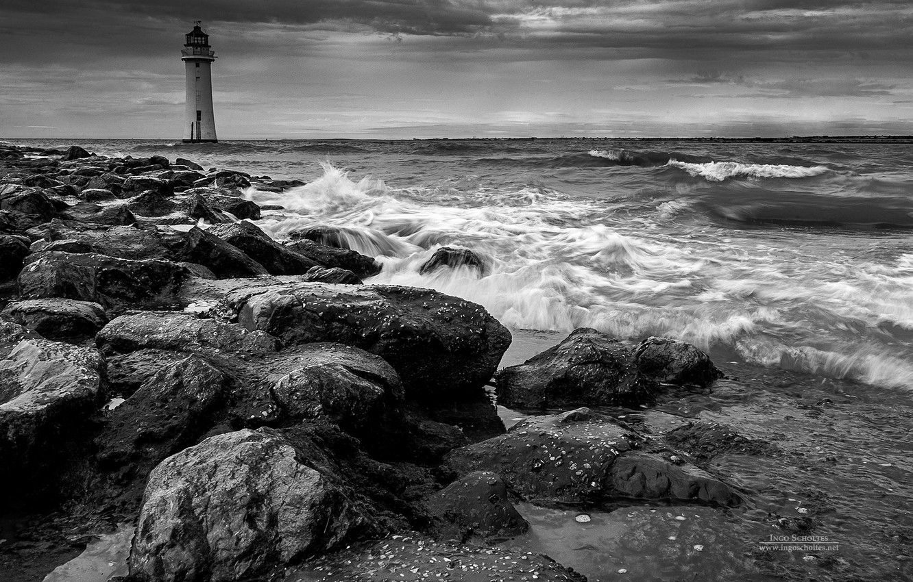 Black And White Lighthouse Wallpapers - 4k, Hd Black And White 