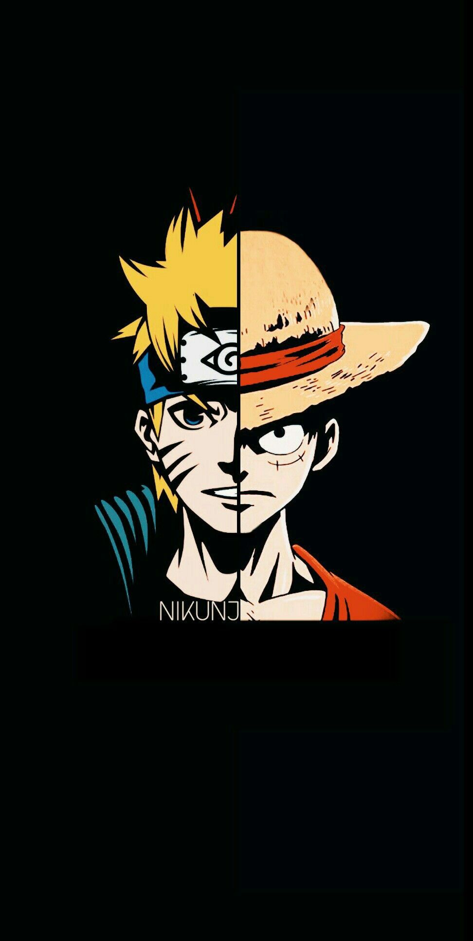 972x1932 Naruto x Luffy Crossover Amoled Wallpaper Edited By Nikunj | Anime wallpaper,  Anime wallpaper 1920x1080, Anime shadow Wallpaper