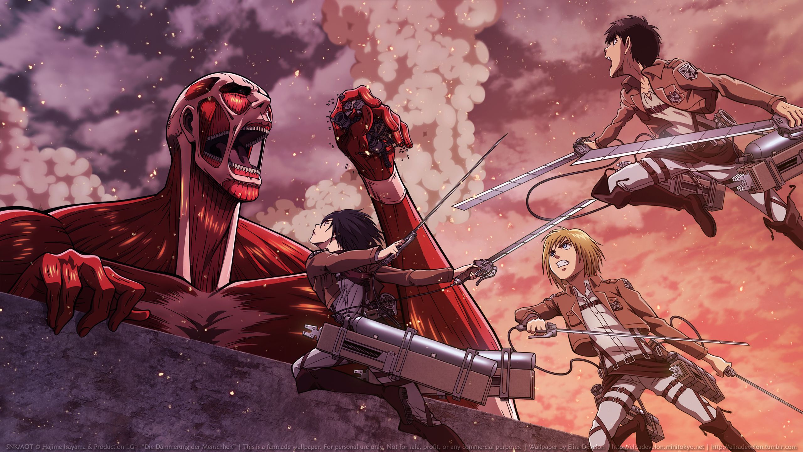Shingeki no Kyojin Attack on Titan, HD wallpaper