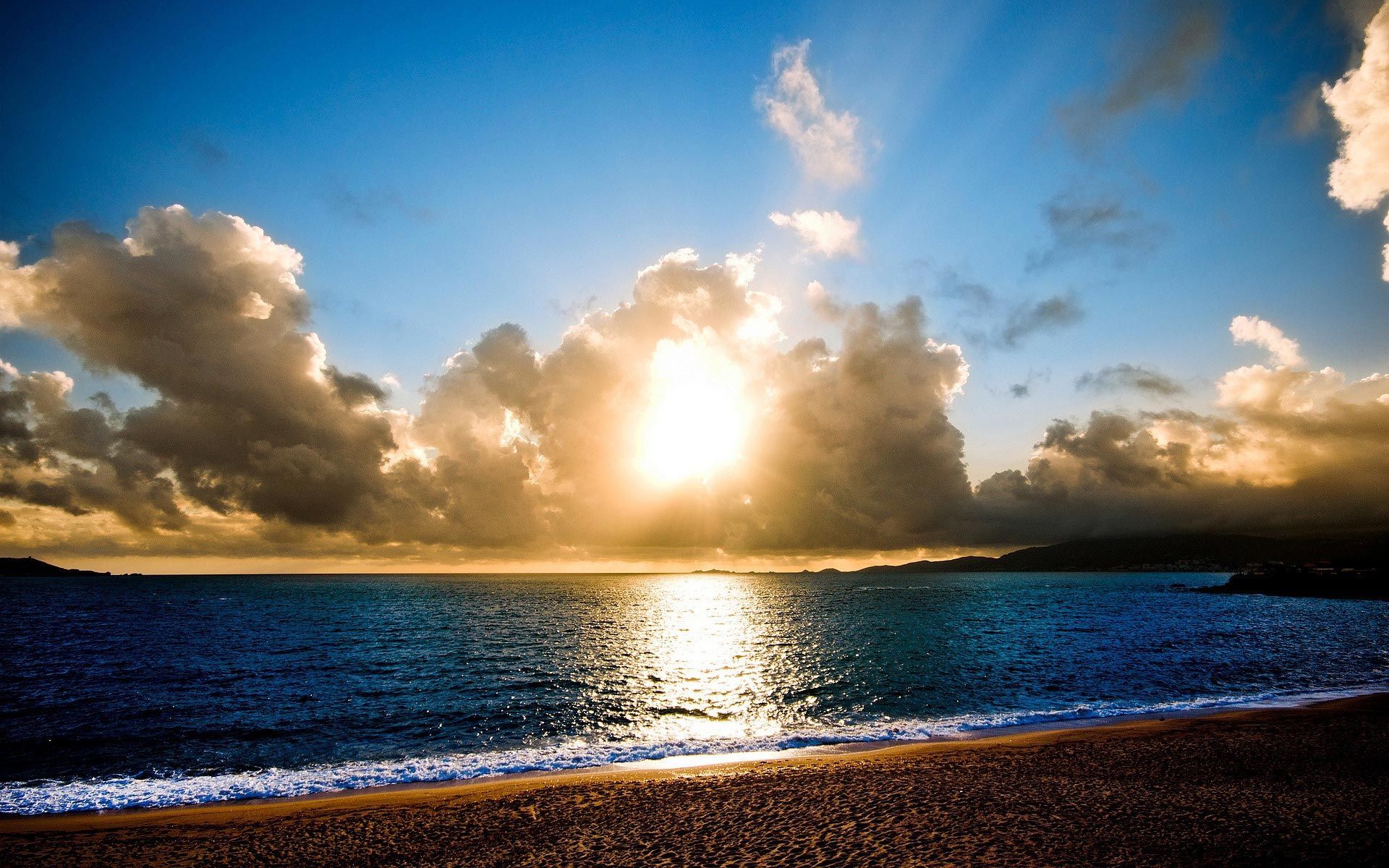 1920x1200 View and Download Sunrise Beach Wallpaper ... | Afbeeldingen ... Wallpaper