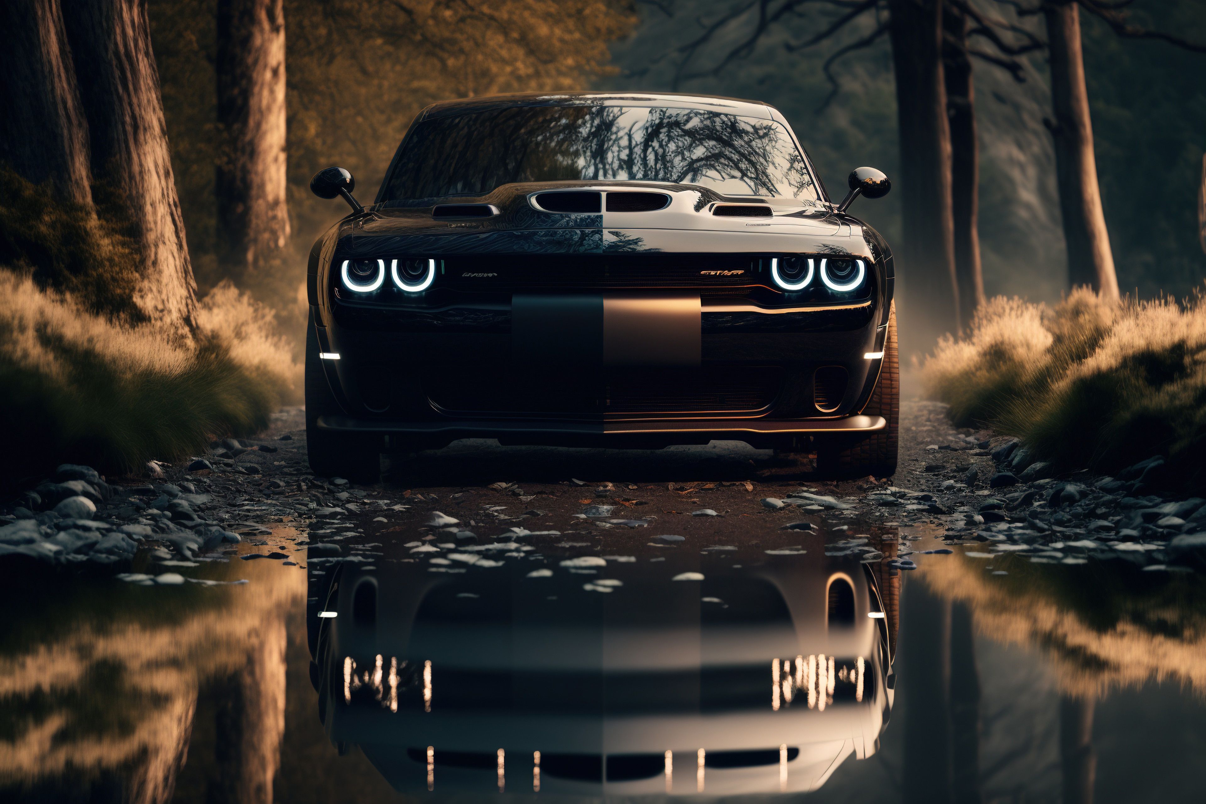 Black Dodge Challenger Wallpapers - 4k, HD Black Dodge Challenger ...