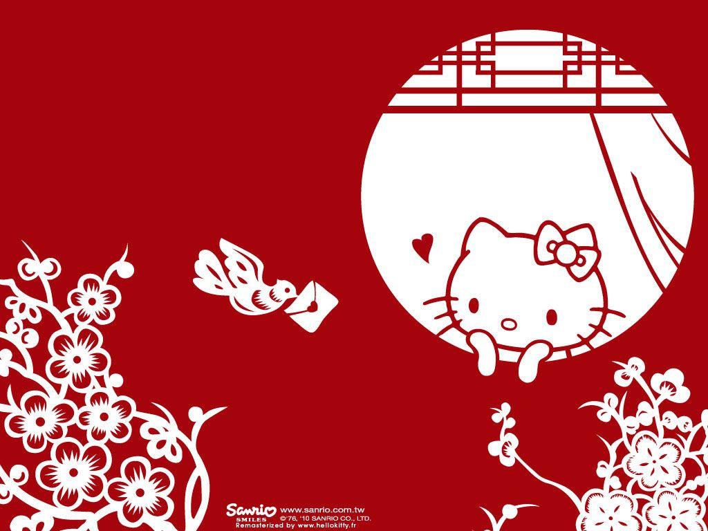Hello red. Hello Kitty красная. Обои на ноутбук с Хеллоу Китти. Обои с Landry из Хелло Китти. Фон hello Kitty с красными цветами.