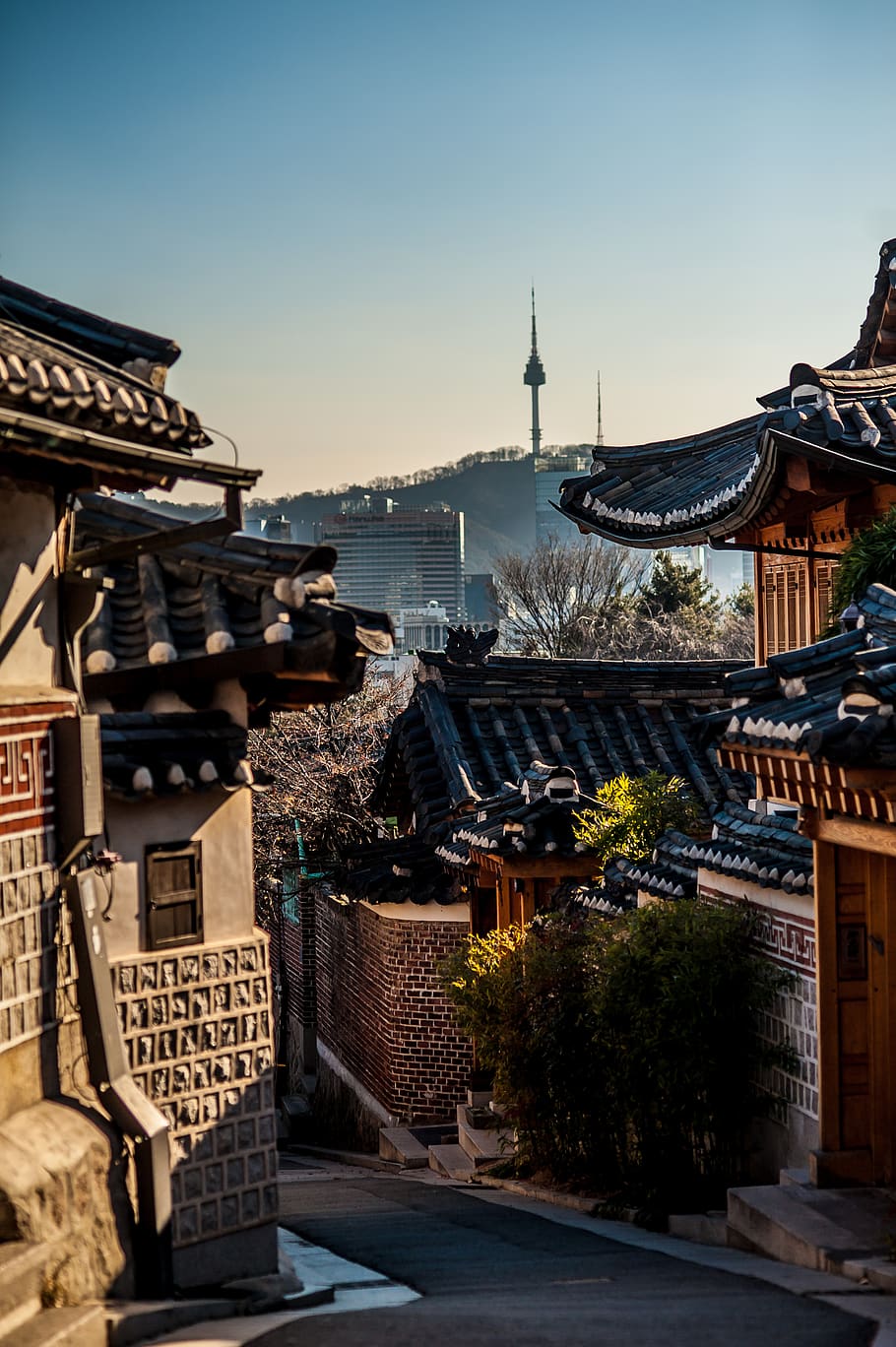 910x1368 HD wallpaper: seoul, south korea, bukchon hanok village, city ... Wallpaper