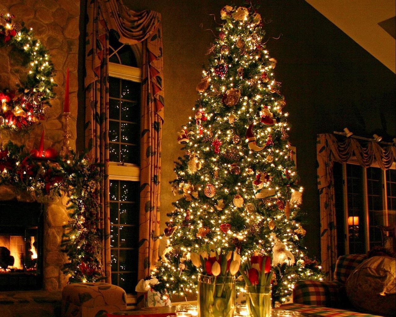 Christmas Home Wallpapers - 4k, HD Christmas Home Backgrounds on ...