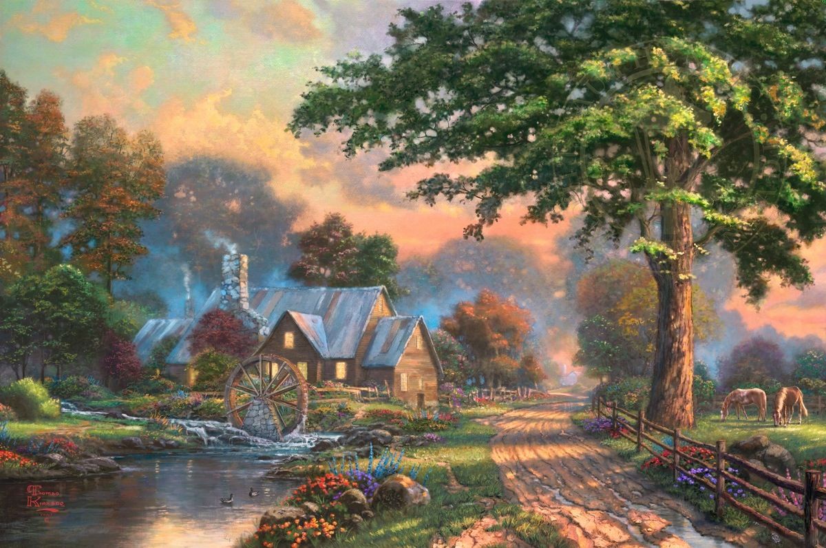 Thomas Kinkade Harvest Wallpapers - 4k, HD Thomas Kinkade Harvest ...