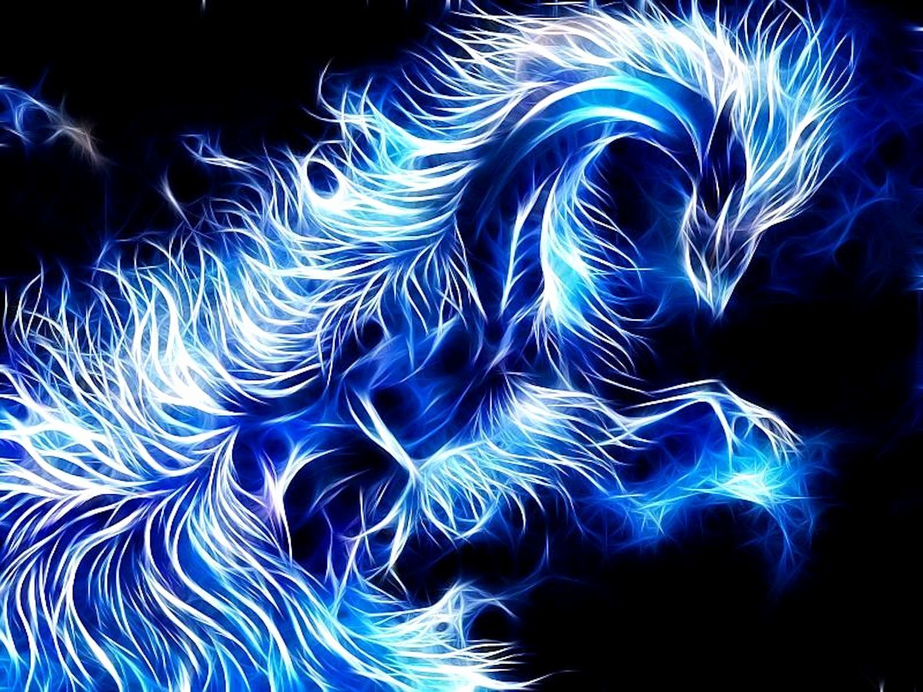 Blue Flaming Dragon Wallpapers 4k Hd Blue Flaming Dragon Backgrounds