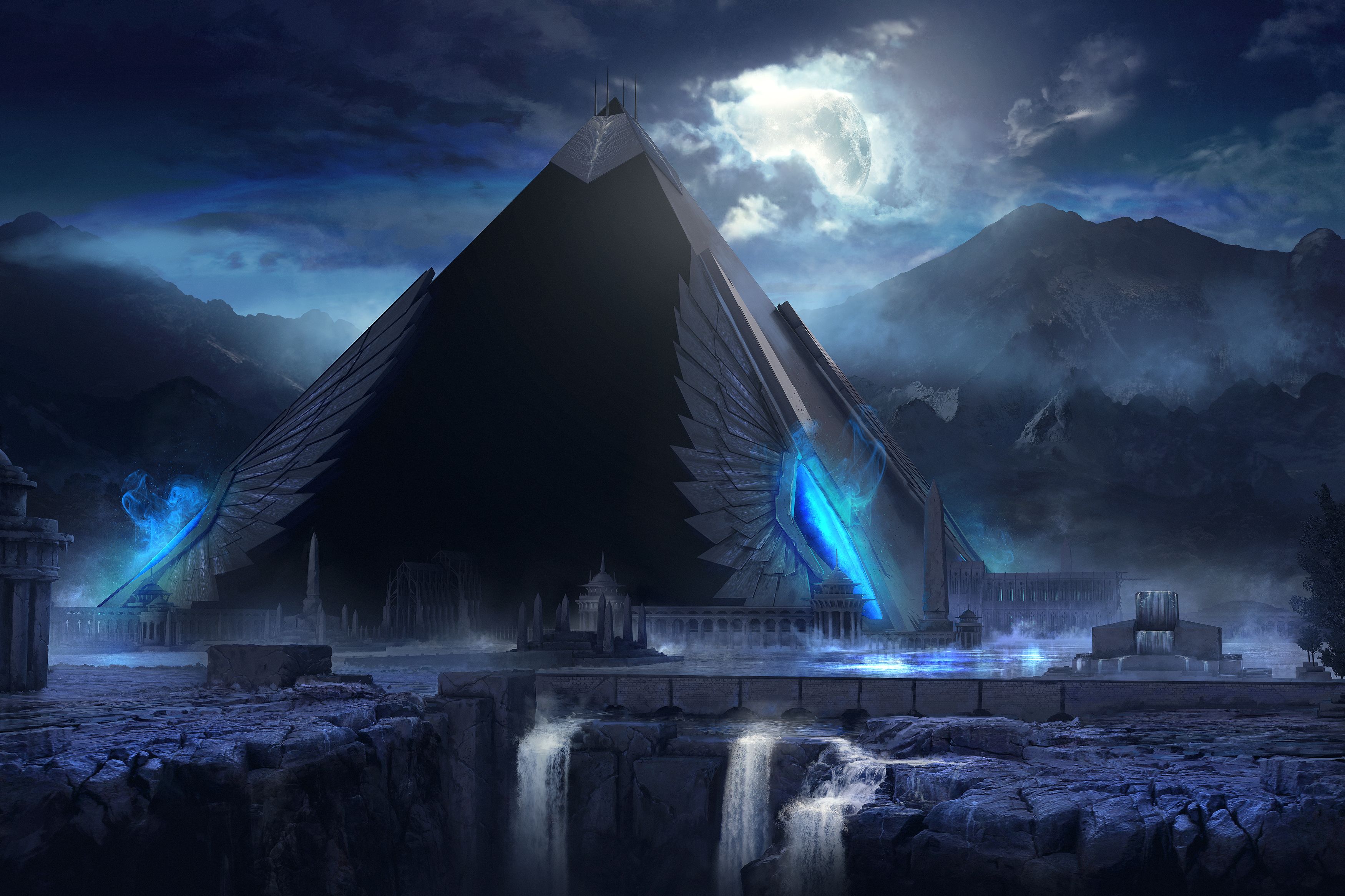 Pyramid Moon Wallpapers - 4k, HD Pyramid Moon Backgrounds on WallpaperBat