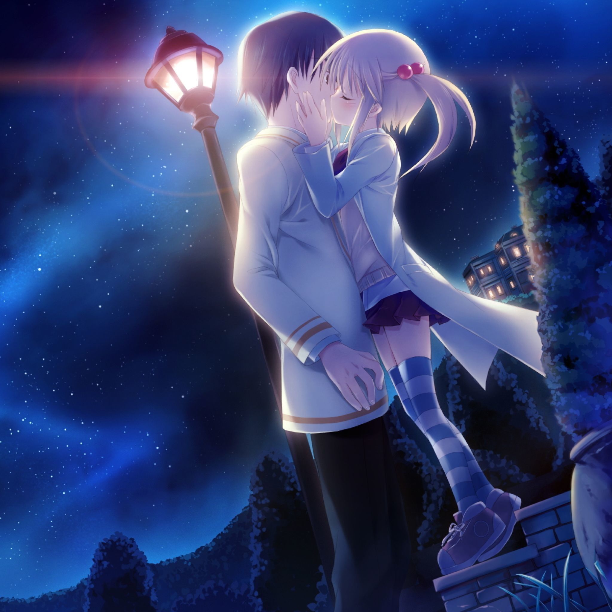 2048x2048 Cute Anime Love Wallpaper - Top Free Cute Anime Love Background on WallpaperBat