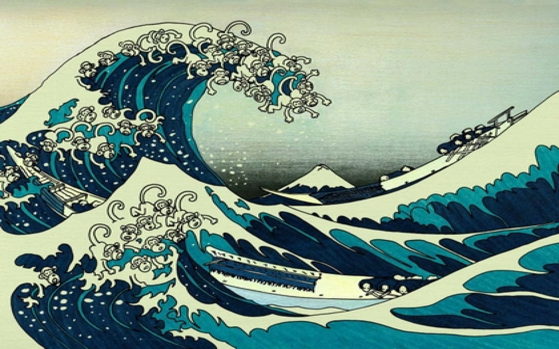 The great wave of kanagawa wallpaper