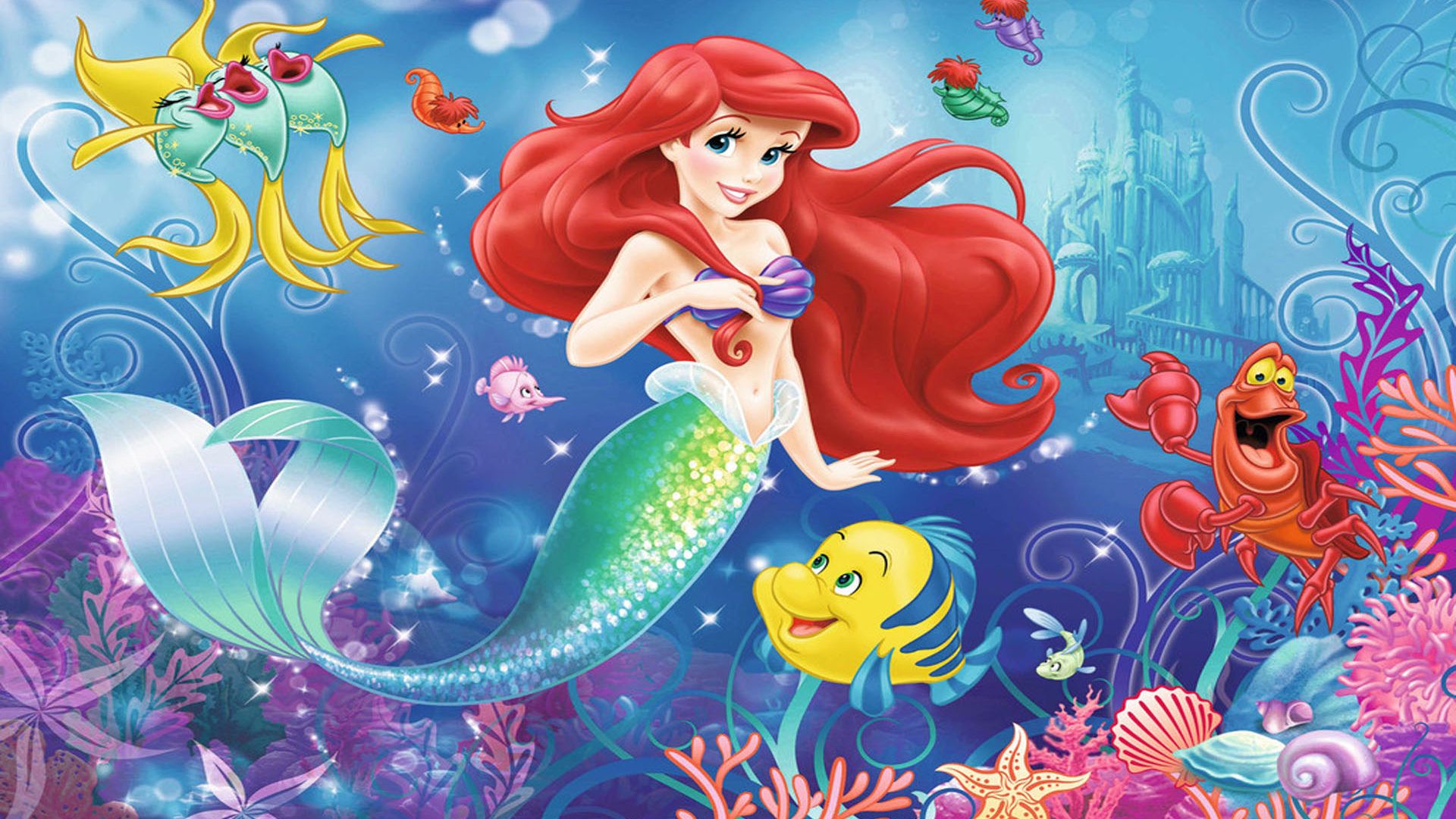 Ariel Mermaid Landscape Wallpapers - 4k, HD Ariel Mermaid Landscape ...