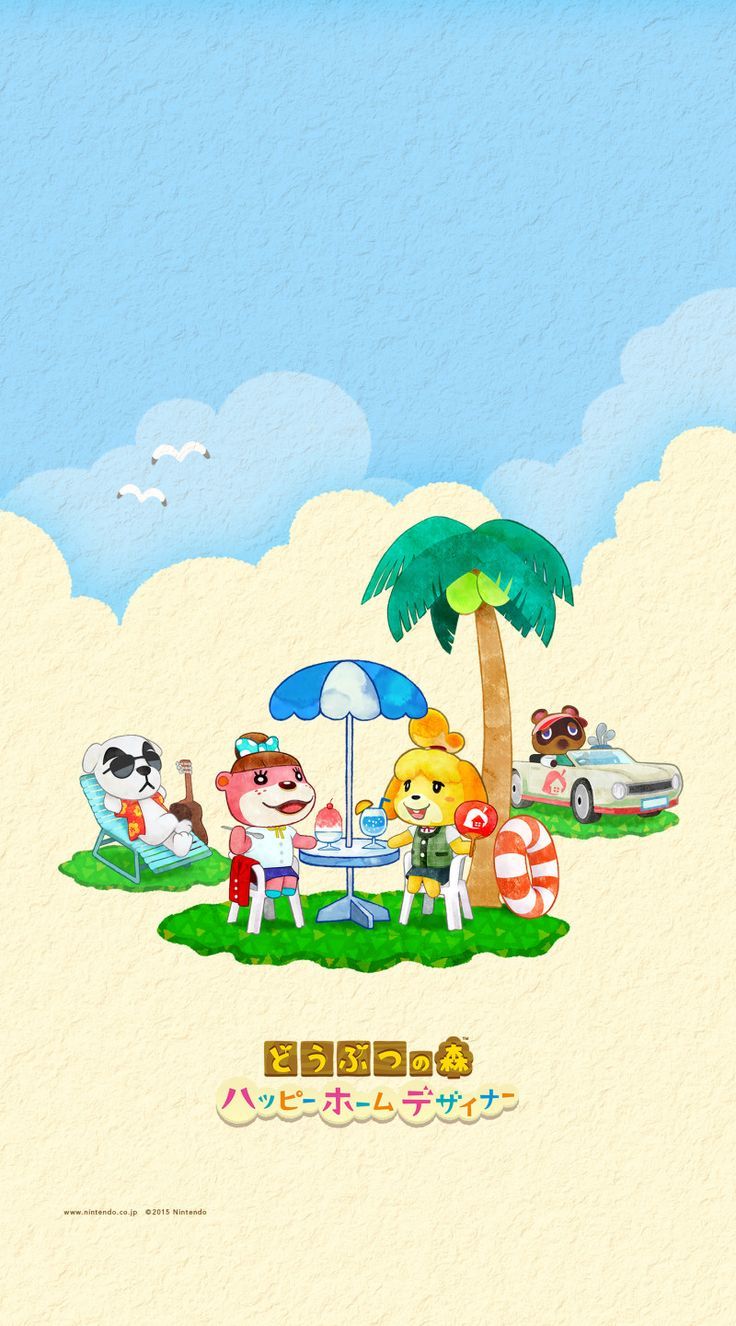 736x1326 Cute summer Animal Crossing: Happy Home ... Wallpaper