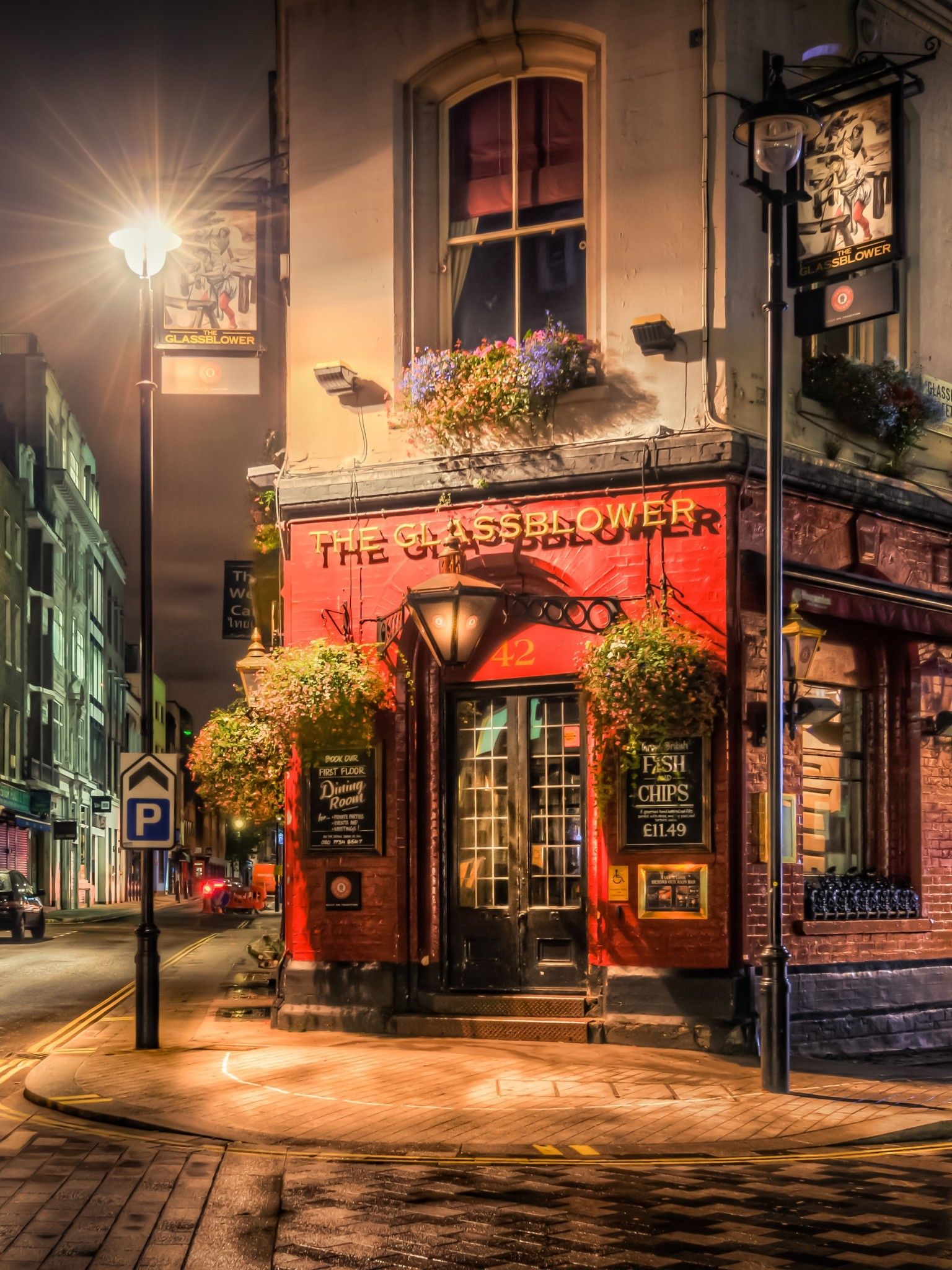 Англия Лондон улица кафе