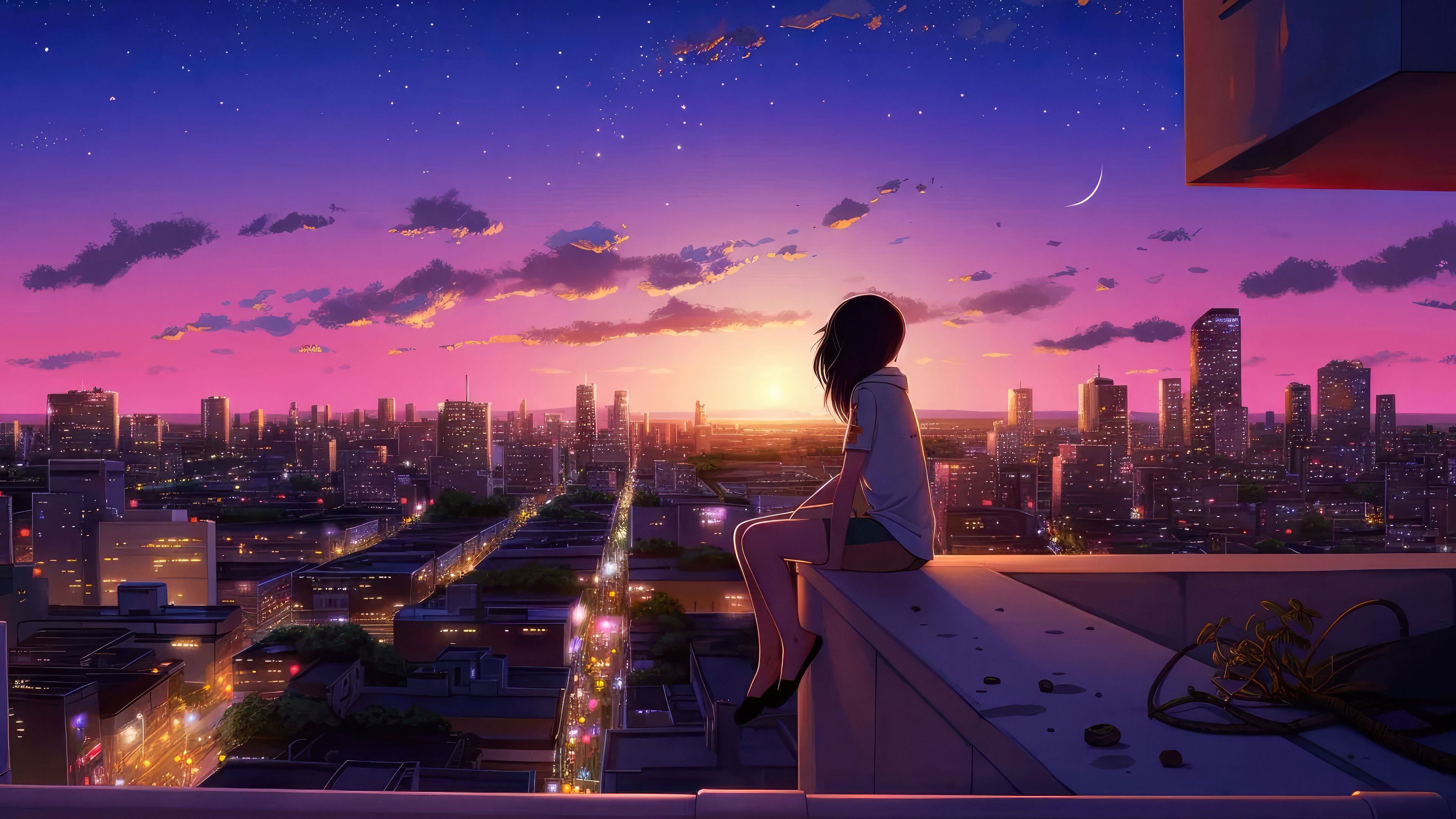 Anime Lofi Wallpapers K Hd Anime Lofi Backgrounds On Wallpaperbat