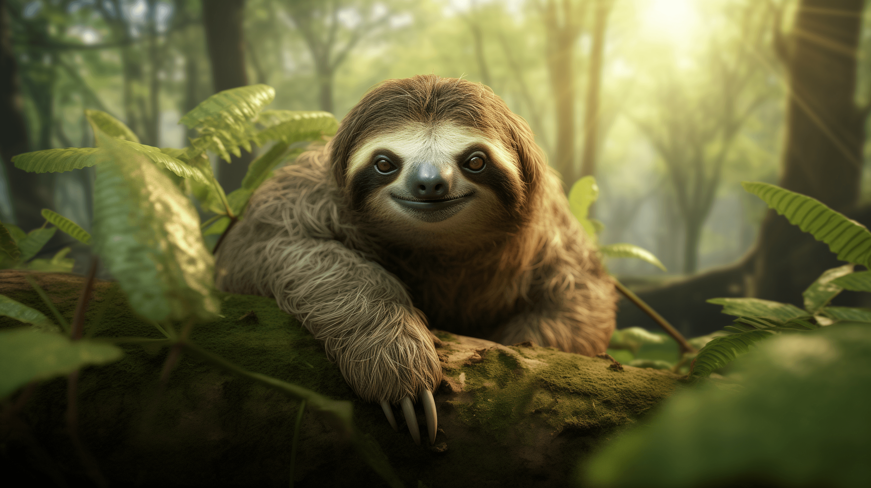 Sloths Wallpapers K Hd Sloths Backgrounds On Wallpaperbat