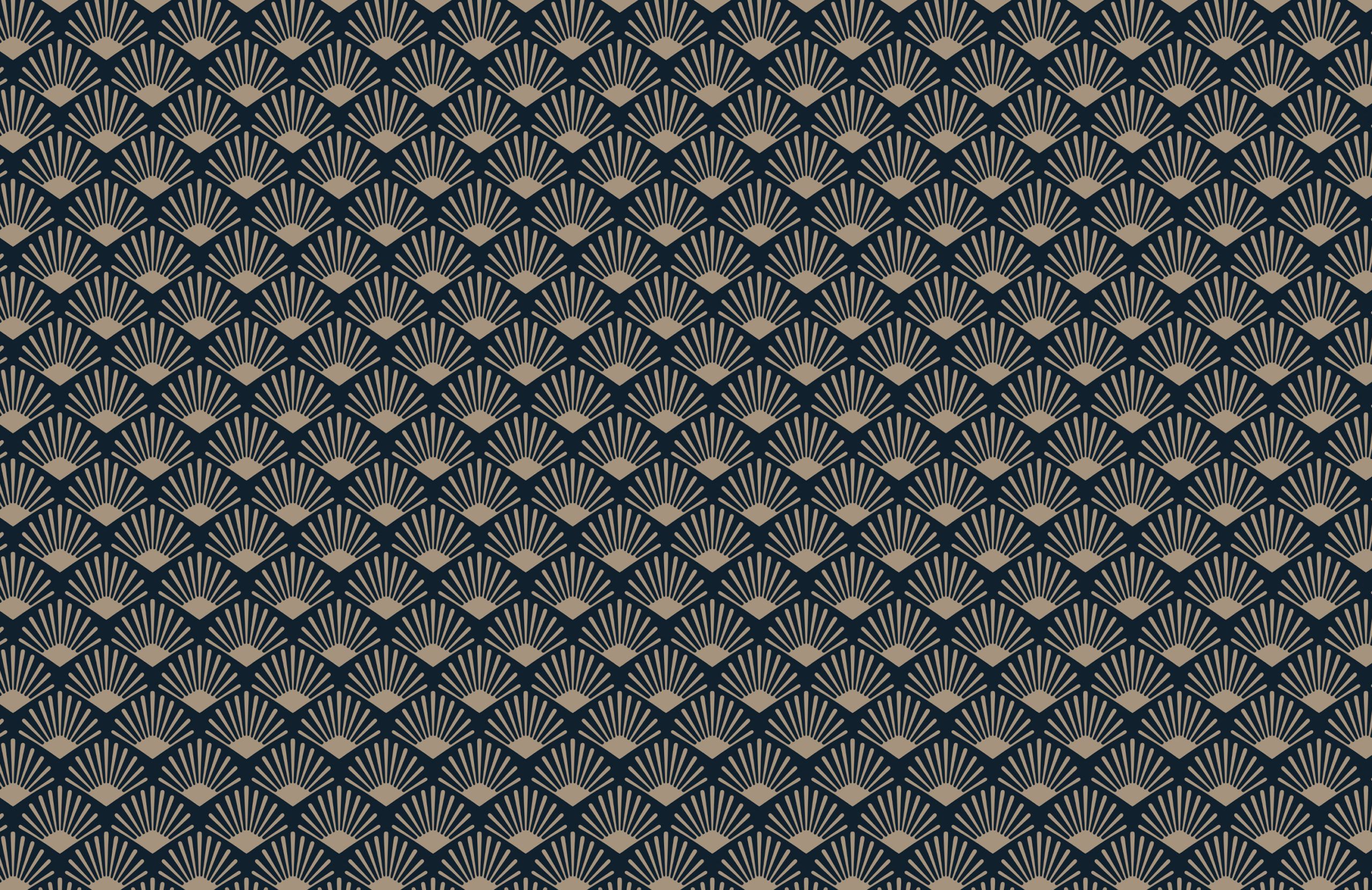 2560x1661 Gold & Navy Art Deco Pattern Wallpaper | Hovia Wallpaper