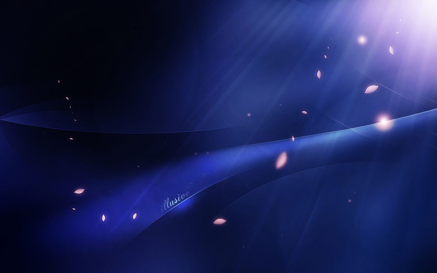 1440x900 Illusive Navy Abstract Art Wallpaper 28349 - Baltana Wallpaper