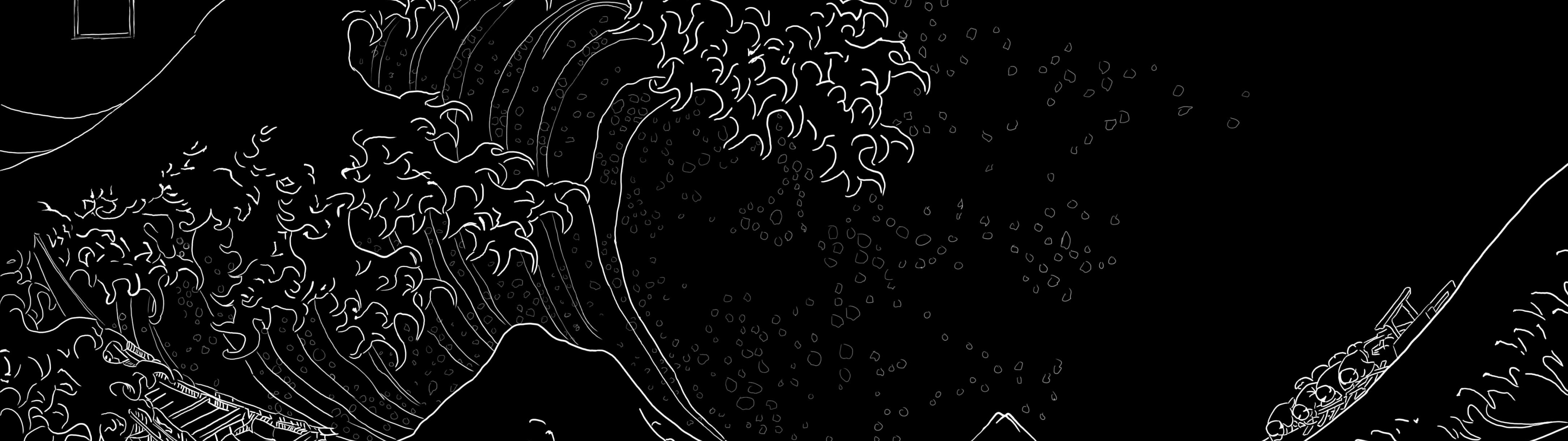 Black Great Wave Wallpapers - 4k, HD Black Great Wave Backgrounds on