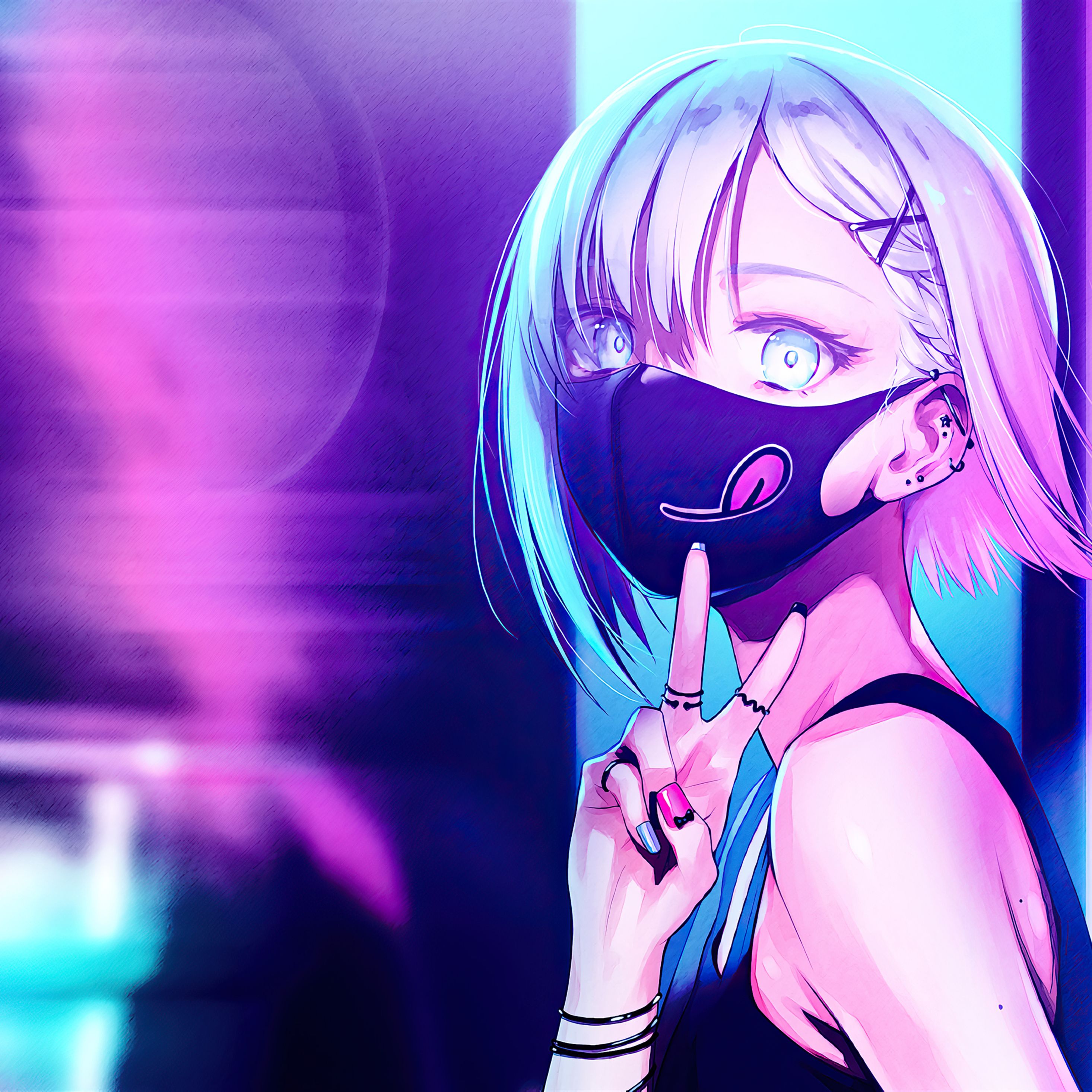 Anime Neon Wallpapers - 4k, HD Anime Neon Backgrounds on WallpaperBat