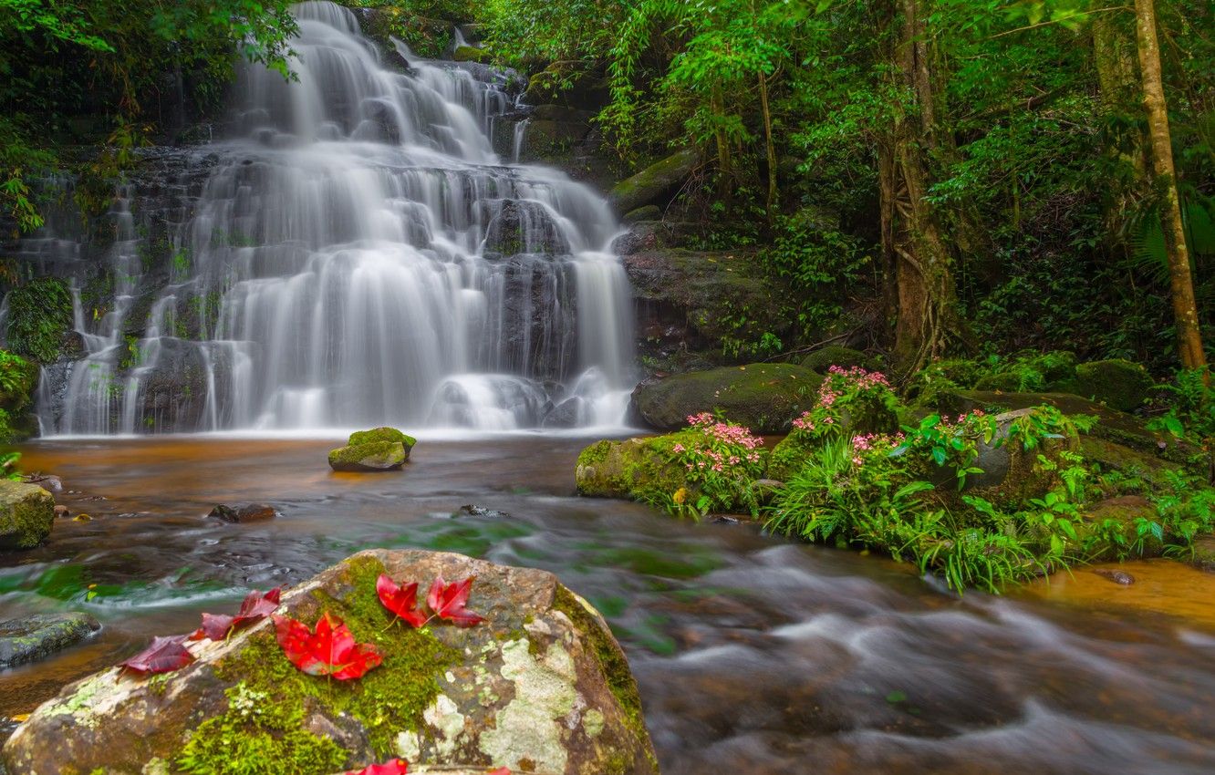 Thailand Summer Waterfall Wallpapers - 4k, HD Thailand Summer Waterfall ...