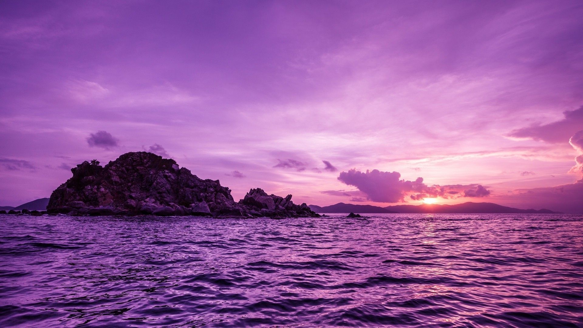 Purple Ocean Wallpapers.