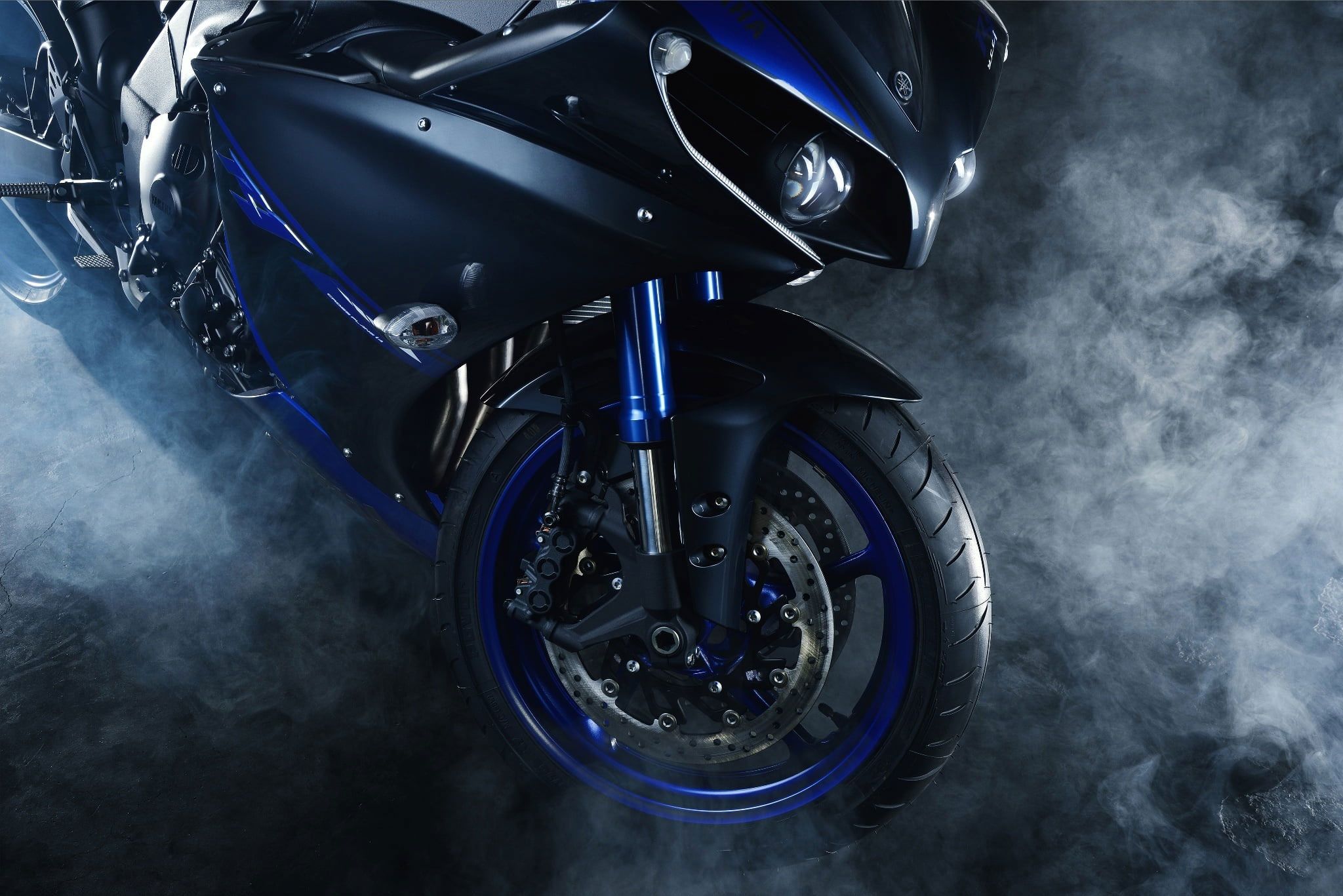 2048x1367 Black And Blue Sports Bike Wallpaper, Motorcycle, Motorbike, Yamaha YZF R1  • Wallpaper For You Wallpaper