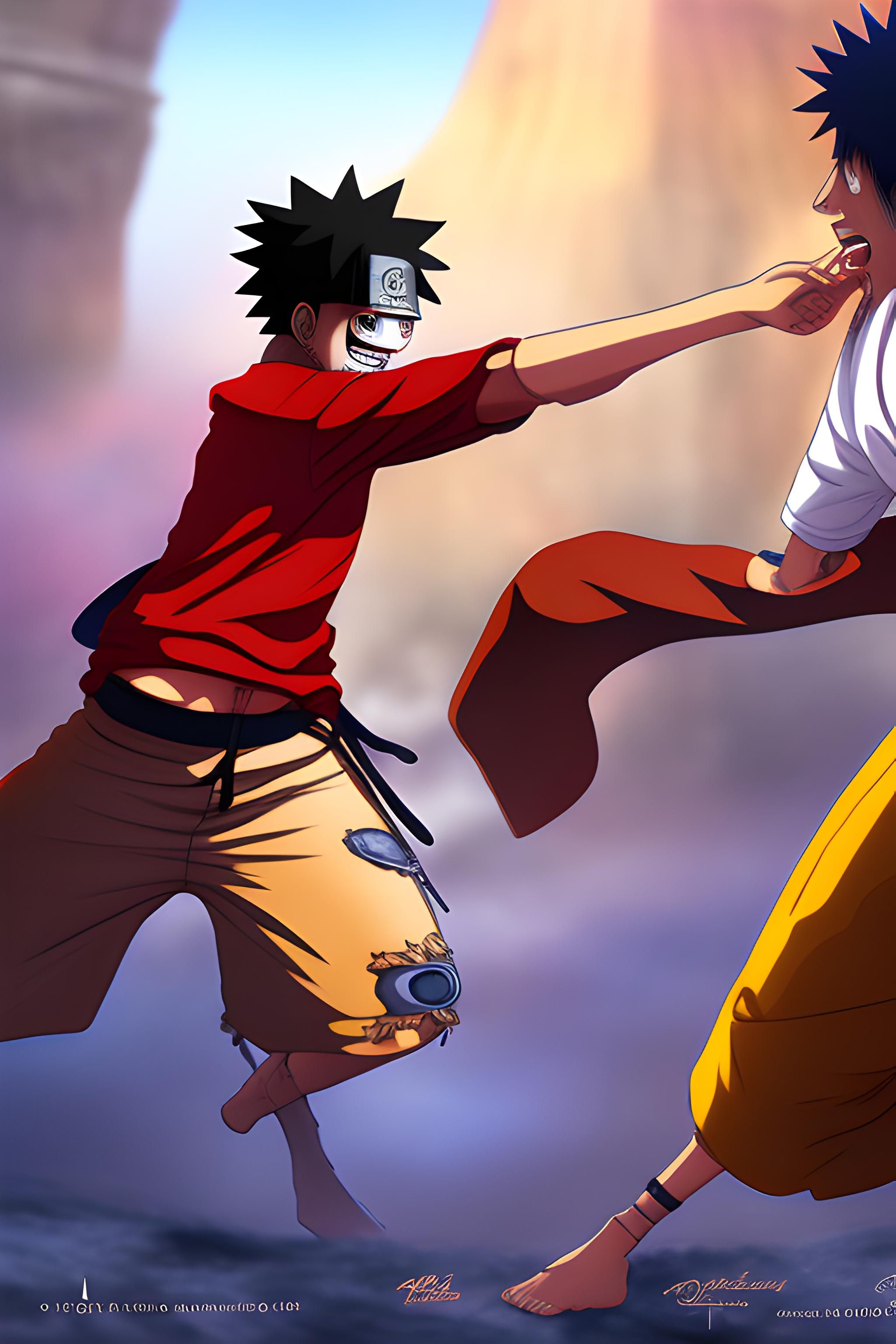 Luffy And Naruto Wallpapers 4k Hd Luffy And Naruto Backgrounds On Wallpaperbat