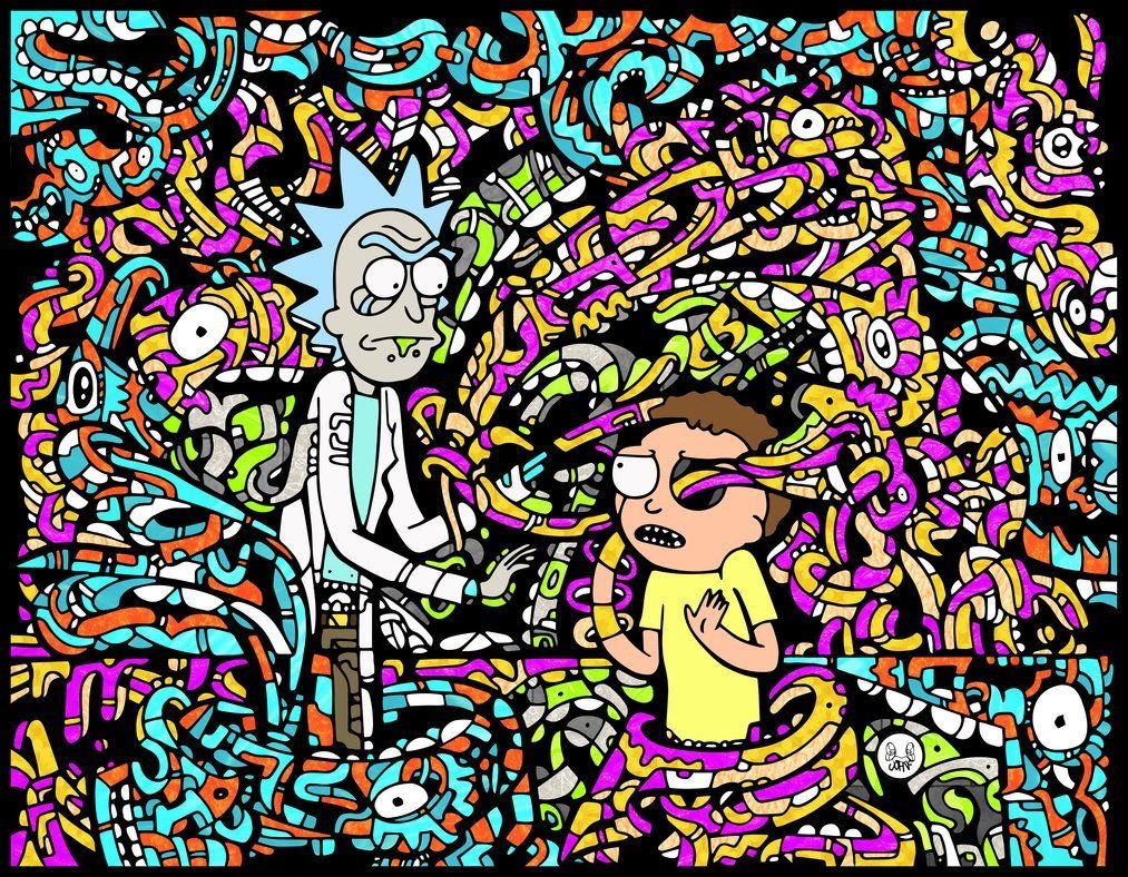 Rick And Morty Psychedelic Wallpapers 4k Hd Rick And Morty