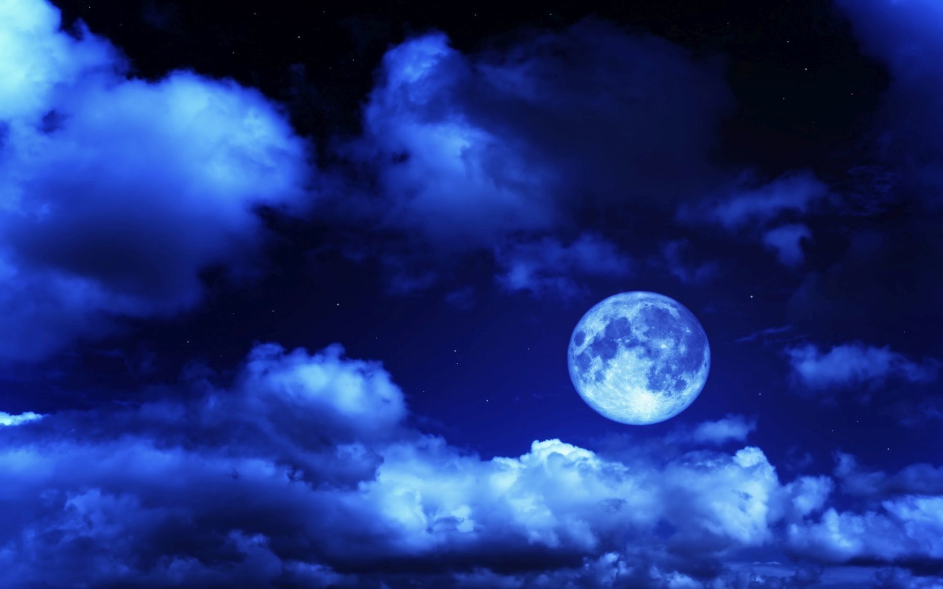 Blue Moon at Night Wallpapers - 4k, HD Blue Moon at Night Backgrounds ...