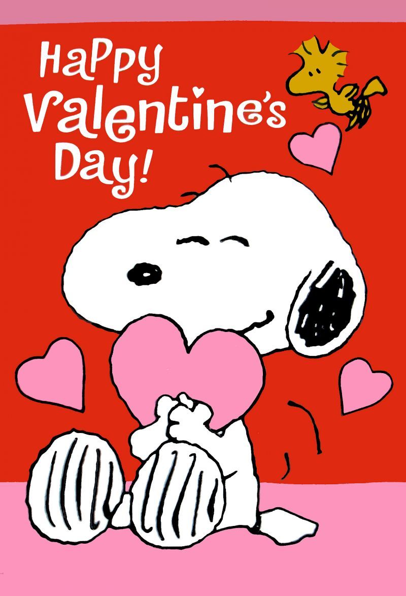 hallmark peanuts valentines day card snoopy medium