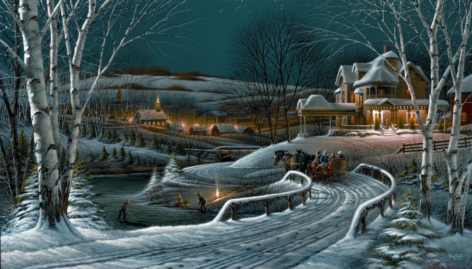 Terry Redlin Winter Wallpapers - 4k, HD Terry Redlin Winter Backgrounds ...