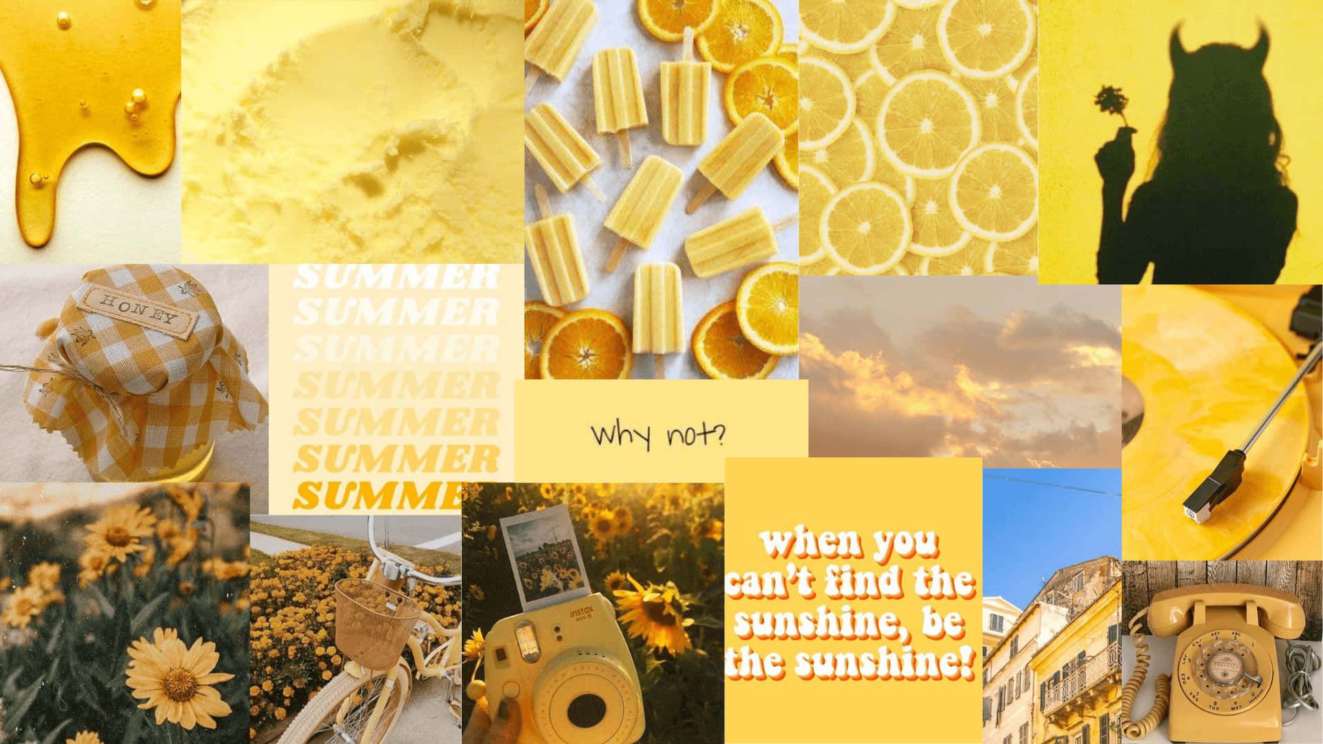 Yellow Collage Wallpapers - 4k, HD Yellow Collage Backgrounds on ...