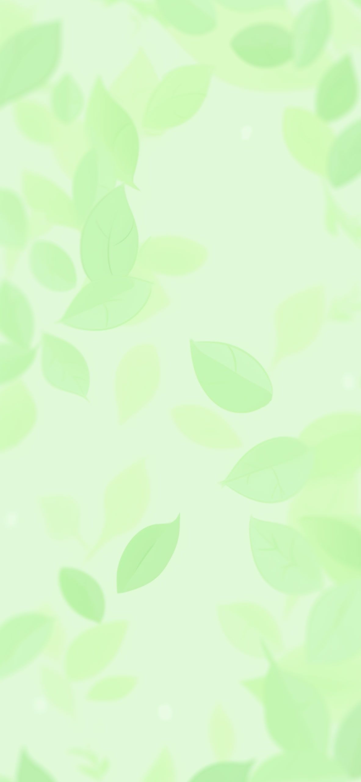 1183x2560 Light Green Leaves Pattern Wallpapers ... Wallpaper