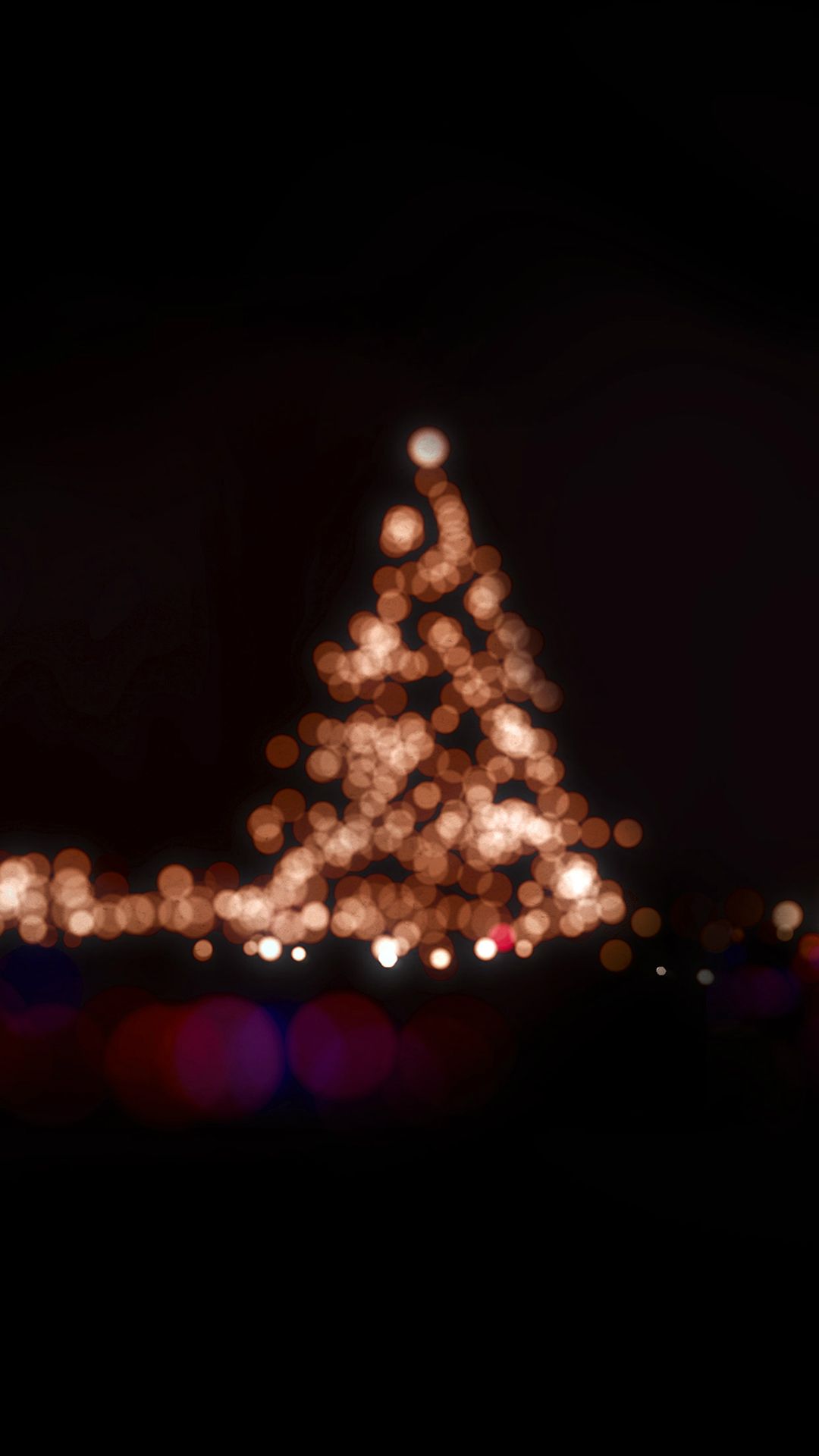 1080x1920 Christmas Lights Bokeh Love Dark Night iPhone 8 Wallpaper on WallpaperBat