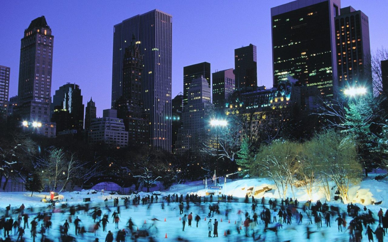 New York Central Park Winter Wallpapers - 4k, HD New York Central Park ...
