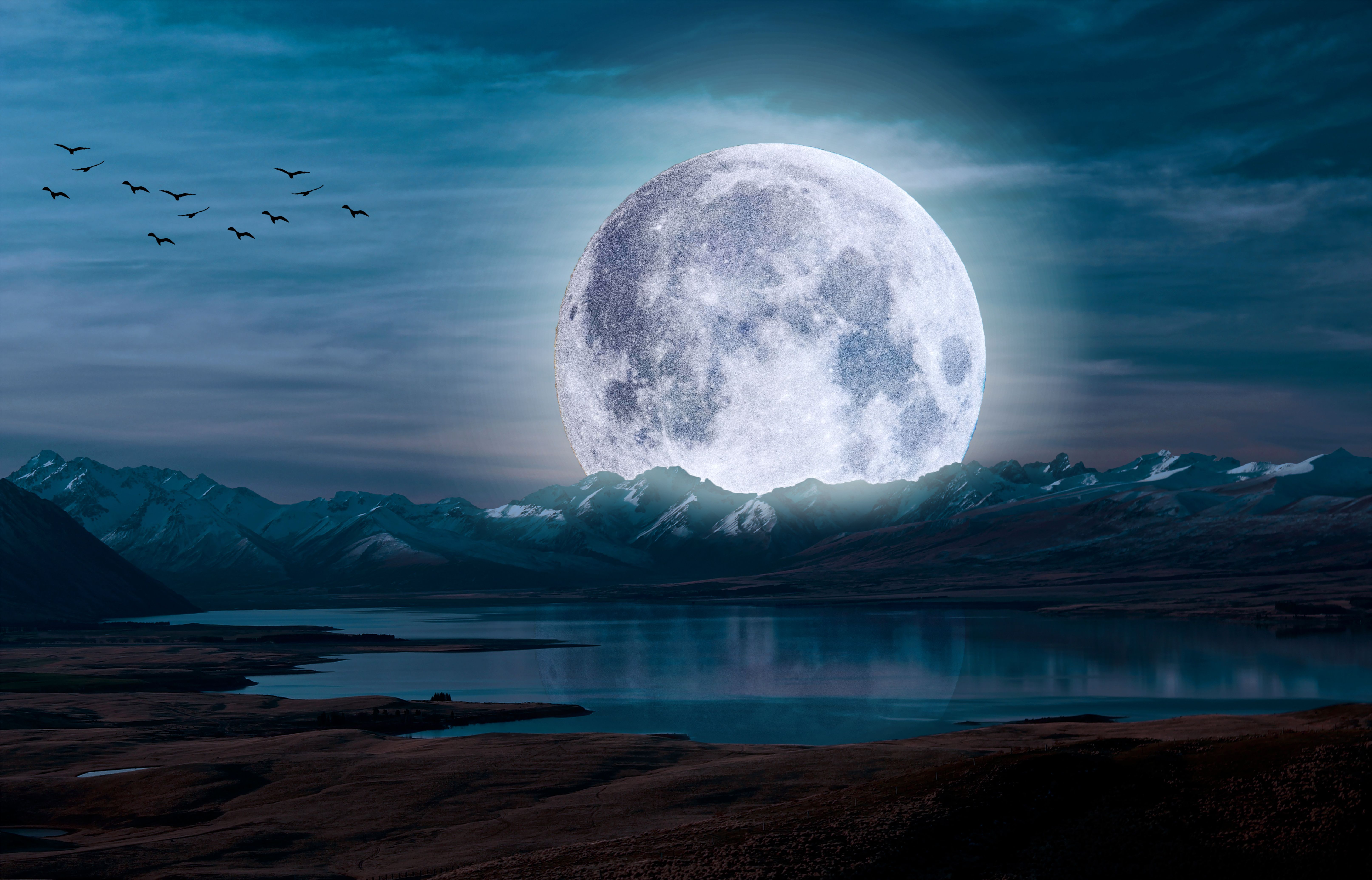 Moon Art Wallpapers - 4k, HD Moon Art Backgrounds on WallpaperBat