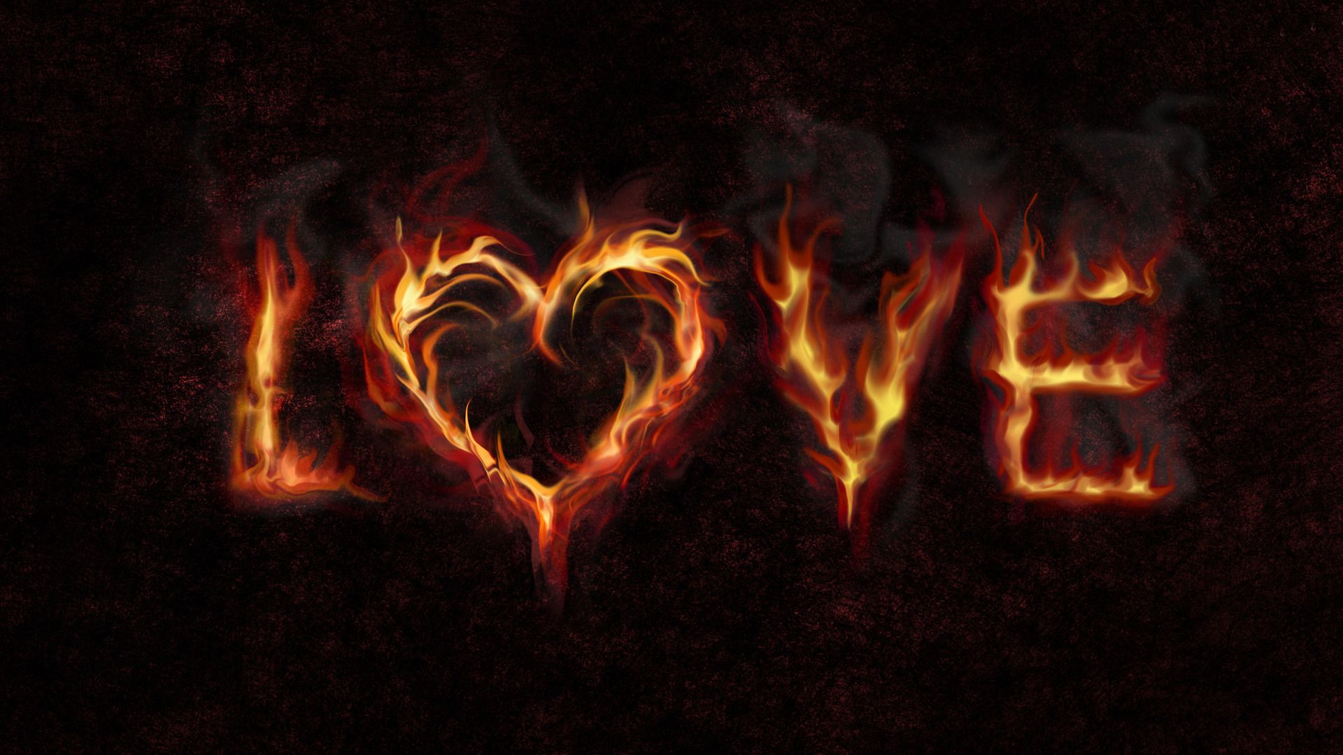 1920x1080 Fire Heart Wallpaper - Love Heart On Fire - 1920x1080 Wallpaper.....