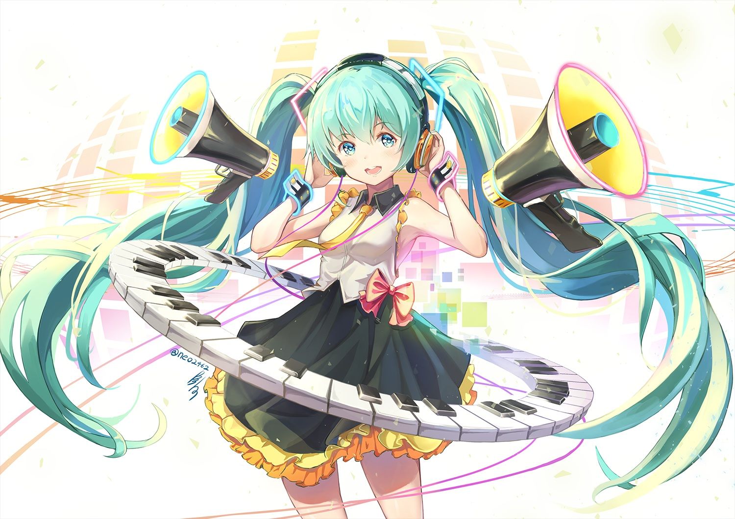 https://wallpaperbat.com/img/797816-bow-green-eyes-green-hair-hatsune-miku-headphones-hon-neo2462-instrument-long-hair-piano-signed-skirt-twintails-vocaloid-wristwear-anime-wallpaper.jpg