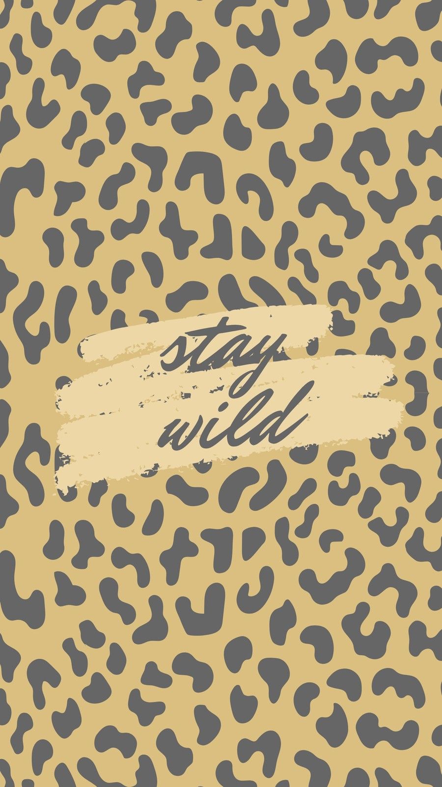 900x1600 Brown and Grey Animal Print Phone Wallpaper - Templates by Canva Wallpaper