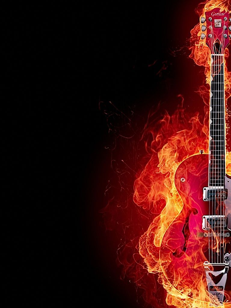 Flaming Bass Guitar Wallpapers - 4k, HD Flaming Bass Guitar Backgrounds ...