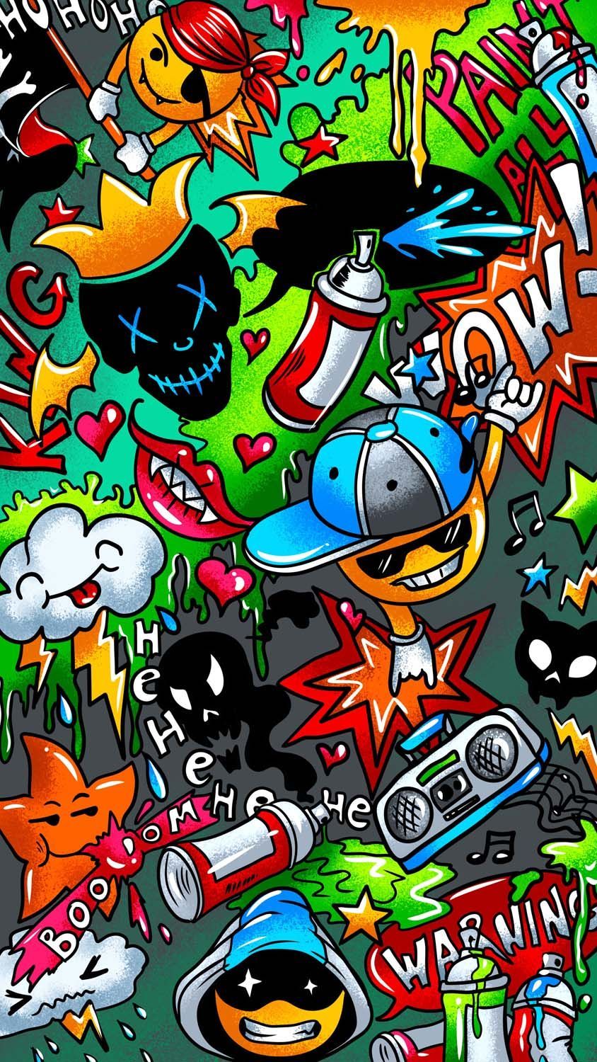 Cartoon Graffiti Wallpapers - 4k, HD Cartoon Graffiti Backgrounds on WallpaperBat