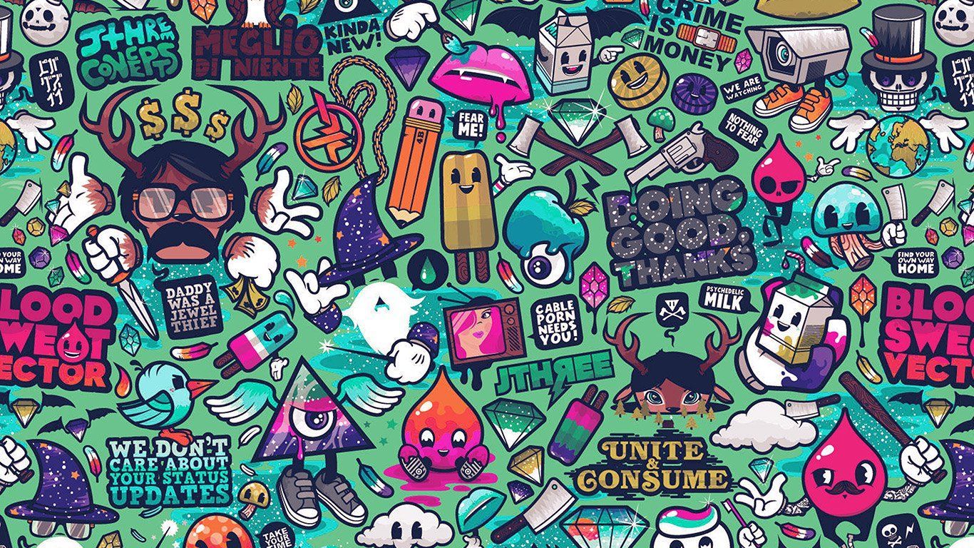 1366x768 Graffiti Laptop Wallpapers on WallpaperDog Wallpaper