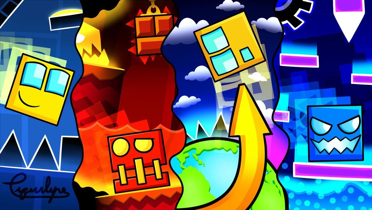 Geometry Dash Wallpapers 4k Hd Geometry Dash Backgrounds On Wallpaperbat