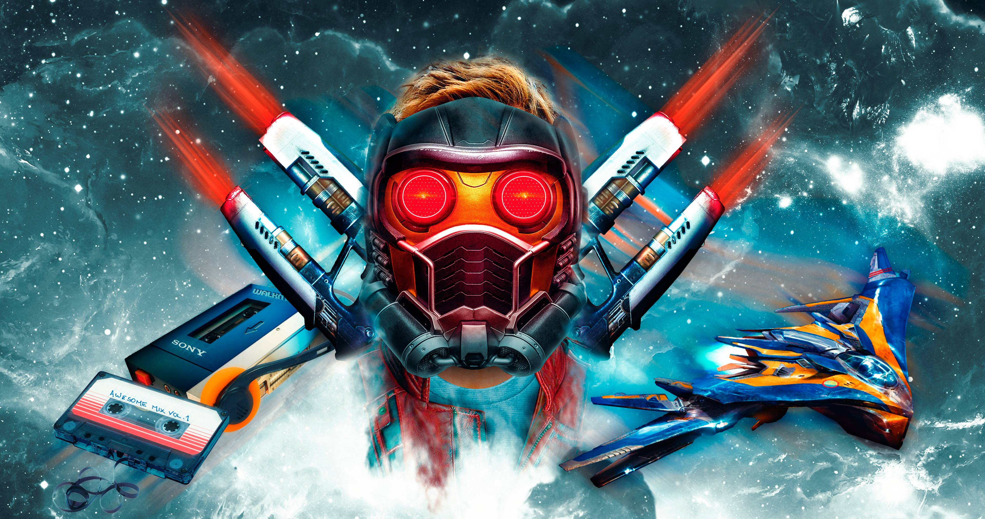 3840x2025 Star Lord Guardians Of The Galaxy Art Wallpaper, HD Movies 4K Wallpaper, Image, Photo and Background on WallpaperBat