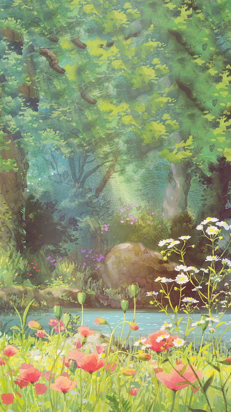 Studio Ghibli IPhone Wallpapers 4k HD Studio Ghibli IPhone 82599314 Studio Ghibli Scenery Iphone