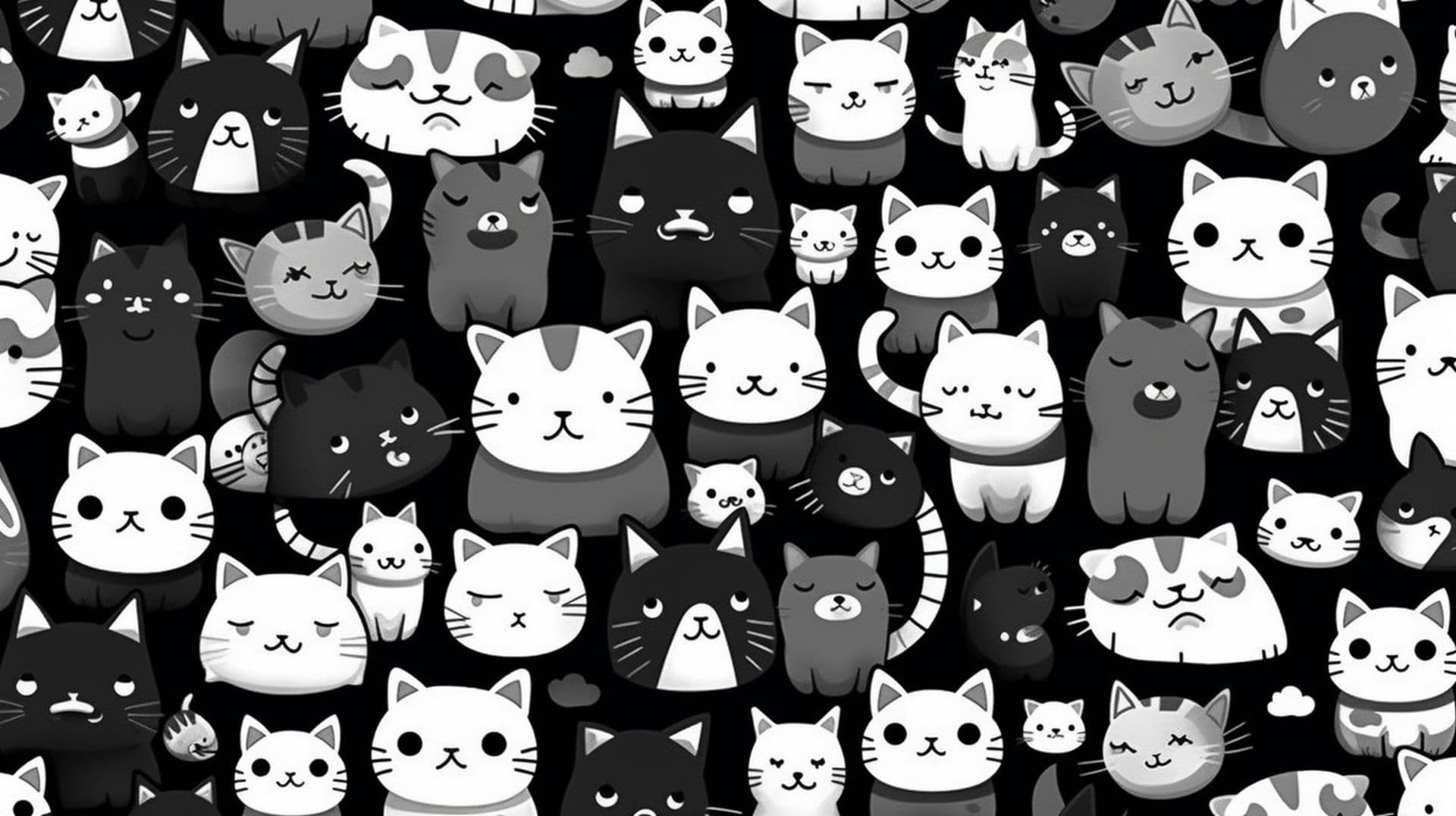 Cute Black and White Wallpapers - 4k, HD Cute Black and White ...