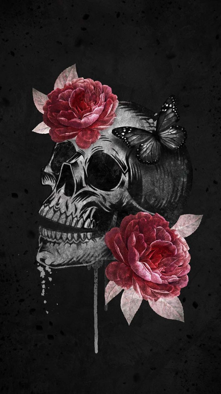 Skull Iphone Wallpapers 4k Hd Skull Iphone Backgrounds On Wallpaperbat 8902